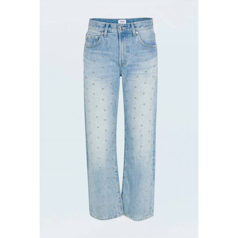NEW PISTOLA lexi mid rise bowed straight jean in aries - Picture 9 of 9